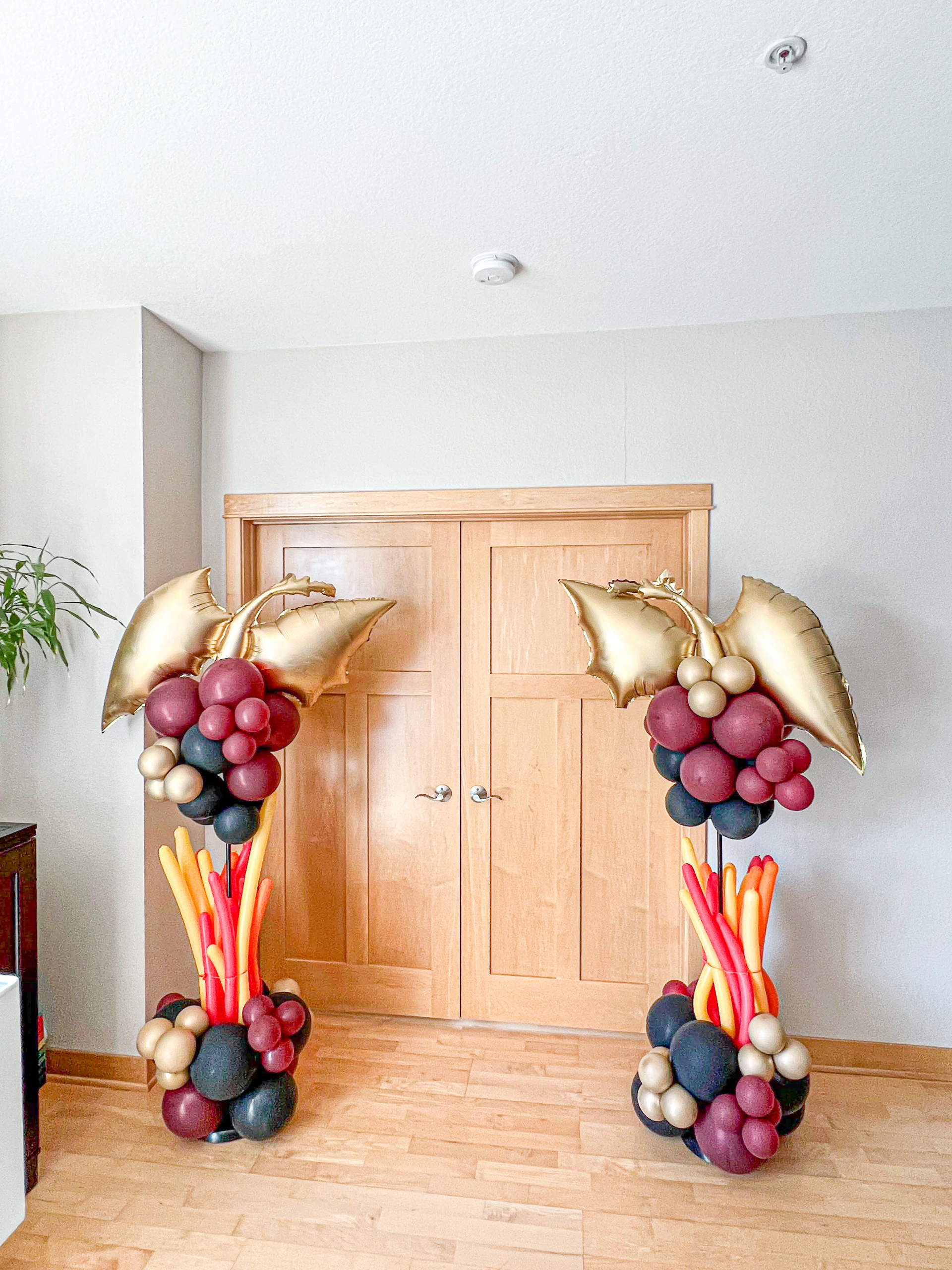 Custom Balloon Garland in a Dungeons and Dragons Theme